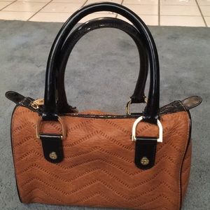 Authentic Brown Ted Baker small satchel bag.